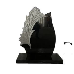 Lápidas de Granito Negro Absoluto, Monumentos Conmemorativos, Piedra de Cementerio Personalizada Pulida, Grado de Exportación - Product Image 5