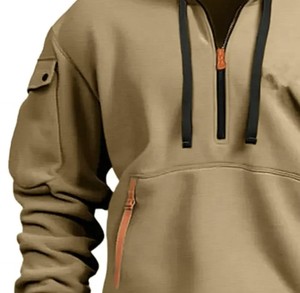 Sudaderas ligeras de forro polar para hombre |   Ropa Urbana con Capucha Sólida |   Ropa Casual de Corte Regular |   Tela Transpirable Antiarrugas - Product Image 2
