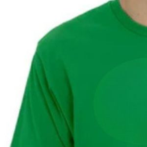 T-shirt vert uni à col rond et manches courtes pour homme, en coton doux, décontracté, coupe oversize, respirant, streetwear d'été, vente en gros personnalisée - Product Image 6