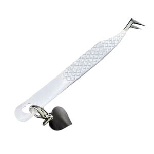 Pinzas Profesionales de Acero Inoxidable con Punta Suave Antimagnética y Logotipo Personalizado para Extensión de Pestañas de Volumen, Marca Privada - Product Image 1