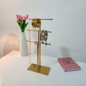 Luxury Tabletop Jewelry Organizer Metal Stand <b>Earring</b> <b>Holder</b> Rack Necklace Storage Display for Modern Home and Gift Collection - Product Image 4