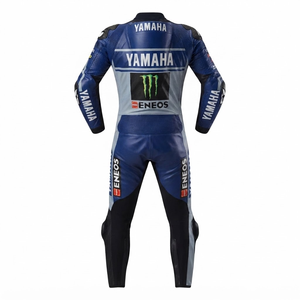 Combinaison de course professionnelle Ramaha pour homme, sur mesure, en cuir de vache/crocodile, avec protection de niveau 2 - Product Image 2