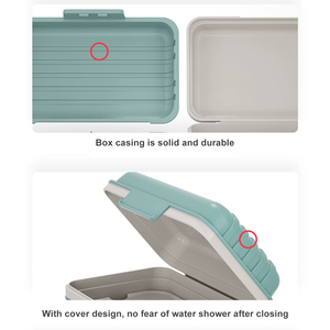 Soap Cage <b>Shower</b> Soap Case Tray With <b>Drain</b> Creative Soap Dish Easy Operation Home Plastic Soap Box For Professional Quality - Product Image 5