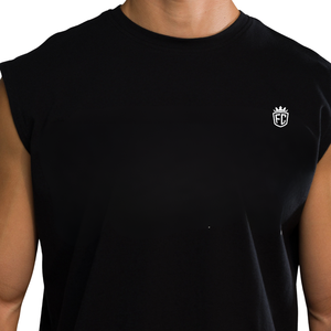 Débardeur noir graphique pour homme, sans manches, pour la gym, la musculation, le fitness, vente en gros OEM - Product Image 5