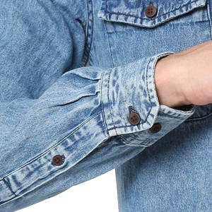 Chemise en jean pour homme de style streetwear haut de gamme, nouveau design, motifs unis et imprimés, qualité supérieure, best-seller et abordable - Product Image 6