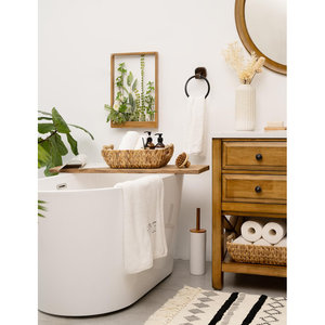 Paniers de rangement décoratifs tissés à l'eau de jacinthe - Product Image 3