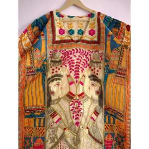 Caftán de seda con estampado floral para mujer, ropa informal, pareo para traje de baño - Product Image 5