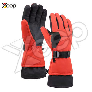 Guantes de Esquí de Cuero de Alta Calidad, Térmicos, Impermeables, Resistentes al Viento, con Cierre de Gancho y Bucle, Unisex, para Invierno, Descenso, Nieve - Product Image 2