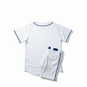 Conjunto de Uniforme de Béisbol Styliro para Hombre, Jersey Blanco de Manga Corta y Pantalones con Logotipo Bordado, Corte Regular, para Todas las Temporadas - Product Image 3