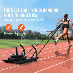 Slitta in Acciaio per Allenamento di Forza, Velocità e Fitness, Accessorio per Esercizi Atletici - Product Image 2
