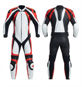 Combinaison de course unisexe Rucati Elite MotoCP en cuir de vachette/crocodile de qualité supérieure avec panneaux extensibles flexibles - Product Image 1