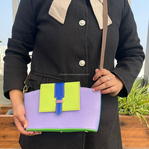 Sac à main en cuir recyclé sacs à bandoulière tendance de haute qualité pour femmes sacs à main de mode de luxe et sacs en gros à bandoulière colorés - Product Image 3