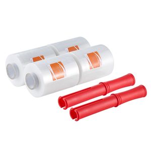 Pellicola Estensibile Industriale Trasparente 5 Pollici X 300m, Confezione da 4, 80 Gauge, Rotolo Resistente per Imballaggio, Film Termoretraibile 1000 Piedi - Product Image 1