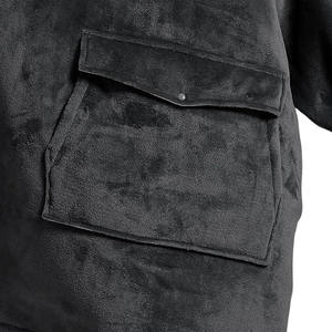 Sudadera con capucha extragrande de forro polar para mujer con bolsillo frontal grande - Product Image 6