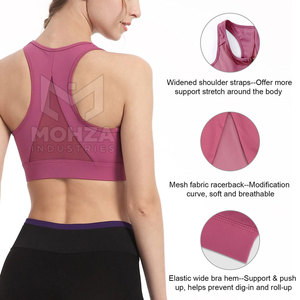 Women's Yoga Gym Sports <b>Bra</b> High Support Breathable Quick Dry <b>Padded</b> Seamless Front Logo Push up Fitness <b>Bra</b> for Online Sale - Product Image 3