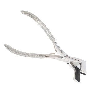 Pince à extensions capillaires en acier inoxydable en promotion – Outil professionnel pour extensions avec fonction de retrait de perles - Product Image 2