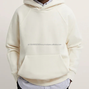 Vente en gros de sweat à capuche imprimé de logo personnalisé surdimensionné à manches raglan de luxe en éponge française épaisse 100% coton pour hommes - Product Image 6