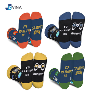 Calcetines Personalizados para Hombre, Diseño 'Preferiría Estar Jugando', Transpirables, de Algodón, Poliéster y Elastano, Tejidos, Deportivos, de Invierno, con Logotipo Personalizado - Product Image 3
