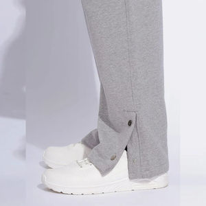 Pantalones Deportivos de Pierna Recta de Cintura Alta, Gruesos, de Felpa, Tipo Cargo, de Algodón y Poliéster, Teñidos Lisos - Product Image 3