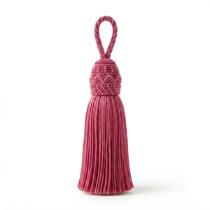 Pompons de luxe de qualité supérieure, accessoires décoratifs suspendus avec logo personnalisé, service OEM, taille OEM, fabricant de marques privées - Product Image 1