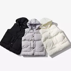 Veste d'hiver élégante pour homme, sans manches, légère, en duvet, confortable, respirante, logo personnalisé, haute qualité, vente en gros - Product Image 5