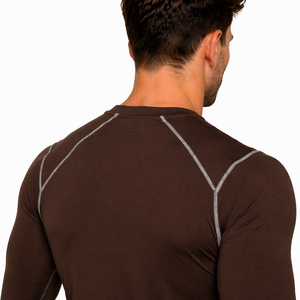 2026 Latest Custom Breathable <b>Compression</b> <b>Shirt</b> <b>Men</b> Gym Wear Eco-Friendly Moisture Wicking Quick Dry Athletic Fitness Training - Product Image 5
