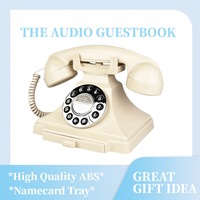 Großhandel Hochzeits-Audio-Gästebuch Telefon Retro Antik Sprachnachrichtenrekorder Telefon für Geburtstagsfeier Event-Dekoration