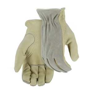 ถุงมือขับรถสำหรับผู้ชายมีผ้าหุ้มด้านหลังเป็นผ้าหนังวัวสีตามสั่ง - Product Image 2