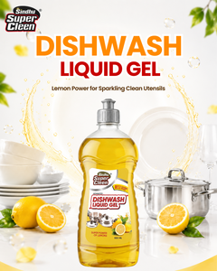 Sindhu Super Clean Gel Liquide Vaisselle 500 ML 5%-15% Ingrédients Multi-Parfums (Citron Jasmin) Détergent Naturel pour - Product Image 1