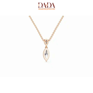 Collier pendentif en or avec diamant taille marquise, bijoux fins pour femmes, bijoux personnalisés - Product Image 4