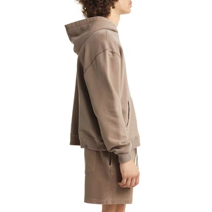 Conjuntos de Sudadera con Capucha y Pantalones Cortos Personalizados al por Mayor, Unisex, de Alta Calidad, 100% Algodón, para Invierno - Product Image 2