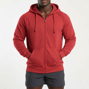 Sweat à capuche unisexe entièrement zippé en polaire, tissu brossé doux, couleur unie, poche kangourou, cordon de serrage, étiquette personnalisée, fabricant OEM en gros - Product Image 2