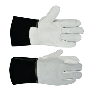Guantes de Trabajo Estériles Canadienses al por Mayor, de 11 oz y 10 Pulgadas, Negros y Blancos, de Alta Visibilidad, para Uso General - Product Image 6