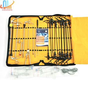 Juego de entrenamiento de Endo laparoscópico, pinzas de cirugía, instrumentos de acero inoxidable autoclavable desmontable certificado CE - Product Image 4