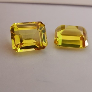 Zafiro Amarillo Cultivado en Laboratorio, Corte Octogonal, Gema Suelta, Claridad Brillante, Piedra de Calidad Premium para Joyería Hecha a Mano - Product Image 5