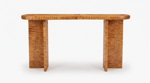 Table de repas d'extérieur au design rustique avec base sur piédestal et plateau ovale en bois pour patio - Product Image 2