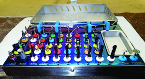 ชุดเครื่องมือขยายกระดูกสำหรับการผ่าตัดฝังรากฟันเทียม 50 ชิ้น ยี่ห้อ Bone Bridge Instruments พร้อมเครื่องมือเจาะแบบแมนนวล ประแจ และวัสดุสแตนเลส - Product Image 3