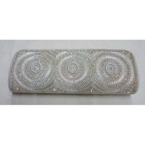 Indian Handmade Luxury <b>Crystal</b> Fashion Accessories Multicolor <b>Beaded</b> Baguette Bag Handle Durable Casual Handbag with Local Styl - Product Image 1