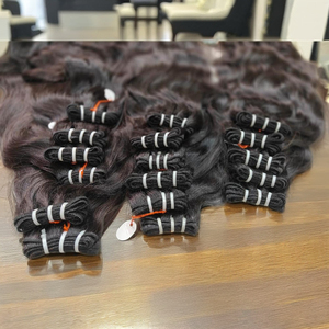 100% paquet de temple de tissage aligné de cuticules vierges indiennes extensions de cheveux crus non transformés par le fabricant - Product Image 1