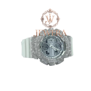 Fully Iced Custom Moissanite Rubber Diamond <b>Watch</b> <b>for</b> Streetwear Fashion Weddings Engagements and Corporate Gifts <b>for</b> Sale - Product Image 4