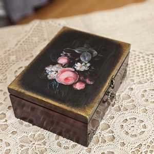 Tradebyd Luxury Polished Wood Decorative <b>Box</b> Handmade Elegant Jewelry Organizer Premium Gift Storage - Product Image 1