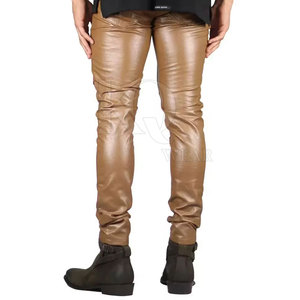 Premium <b>Leather</b> Casual <b>Pant</b> Classic Straight Fit Lightweight Eco-Friendly Soft Touch Comfortable Fashion <b>Pant</b> for Daily Wear - Product Image 3