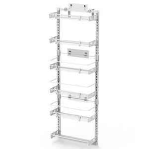 Grande Organizzatore per Dispensa in Metallo a 6 Ripiani, Scaffale Portaspezie Resistente da Appendere per Cucina, Capacità di Carico 10 LBS - Product Image 5