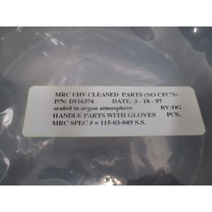 MRC D116374 SHIELD, GATE VALVE <b>SPACER</b>, 113227 - Trusted Global Legacy Semiconductor Equipment and Parts at - Product Image 1