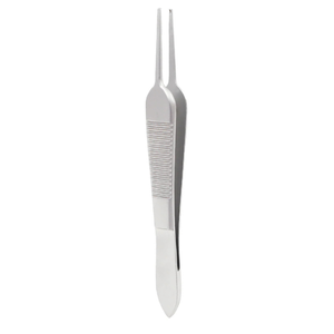 เครื่องมือผ่าตัดจุลศัลยกรรมตา สแตนเลสสตีล ใช้ซ้ำได้ ยี่ห้อ Tying St Martin Forceps ขนาด 0.3 มม. พร้อมแท่นยึดขนาด 9 ซม. - Product Image 3