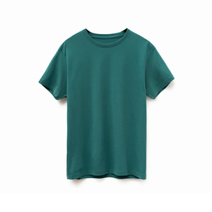 T-shirt en coton pour homme, style décontracté uni, fournisseur OEM, tee-shirt en coton respirant pour homme, usage quotidien. - Product Image 6