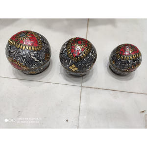 Caja de Joyas Personalizada Hecha a Mano, Caja Decorativa de Jaipur para Joyas, Caja de Regalo India para Bodas, Juego de 3 Piezas - Product Image 1