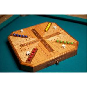 Juego de Mesa Jackaroo de Madera Premium para 2-4 Jugadores |   Juego de Mesa Ludo Octagonal de Mármol Hecho a Mano |   Jackaroo Personalizado con Grabado - Product Image 2