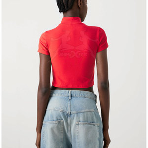 Camiseta Corta de Alta Calidad para Mujer con Tela Transpirable, Camiseta Corta para Mujer para Comodidad Diaria - Product Image 2
