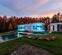 Capsule spatiale insonorisée et étanche, chambre ciel étoilé, villa préfabriquée pour camping extérieur, maison de villégiature personnalisée, pod modulaire de loisirs